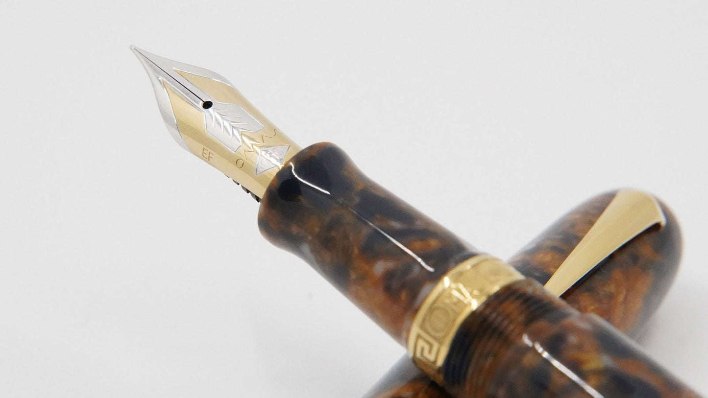 OMAS Ogiva Extra Blue Saffron Celluloid 222 Limited Edition