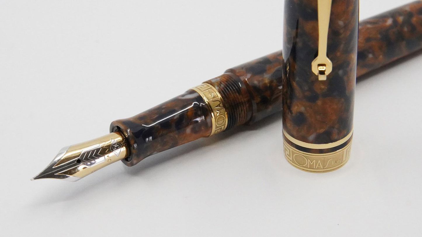 OMAS Ogiva Extra Blue Saffron Celluloid 222 Limited Edition