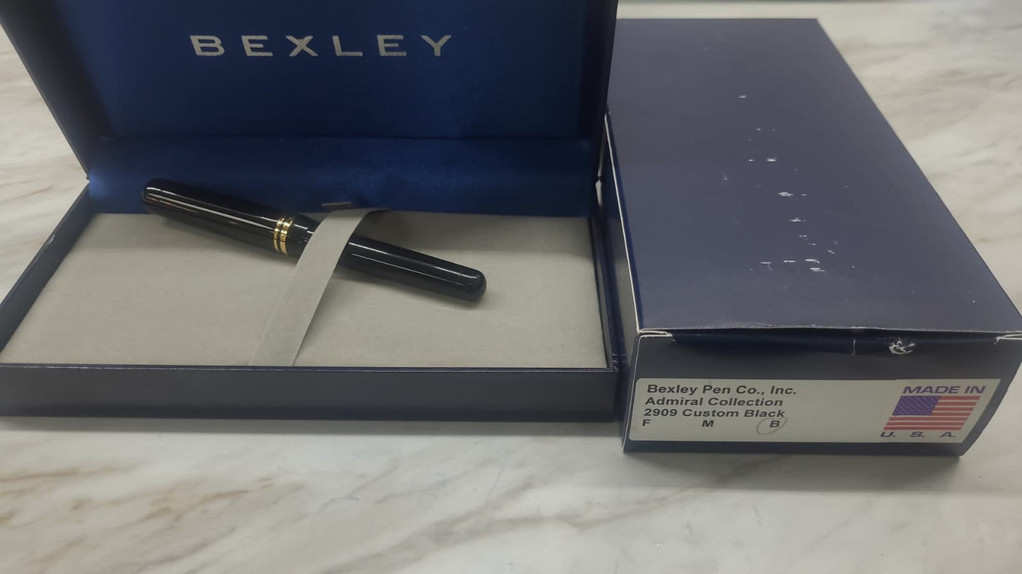 Bexley Admiral Collection 2909 Custom Black Steel Nib - Fountain Pen