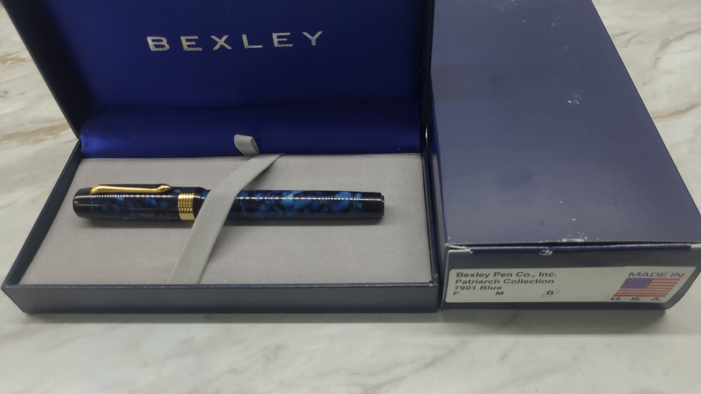 Bexley Patriarch Collection Blue Gold Nib - Fountain Pen