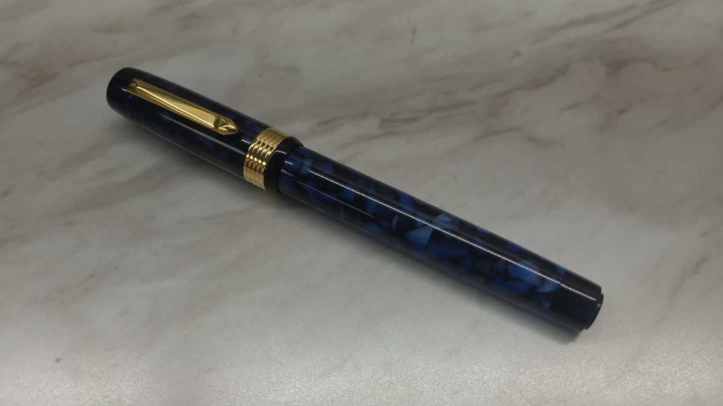 Bexley Patriarch Collection Blue Gold Nib - Fountain Pen