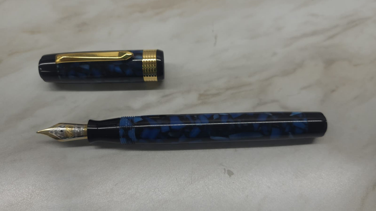 Bexley Patriarch Collection Blue Gold Nib - Fountain Pen