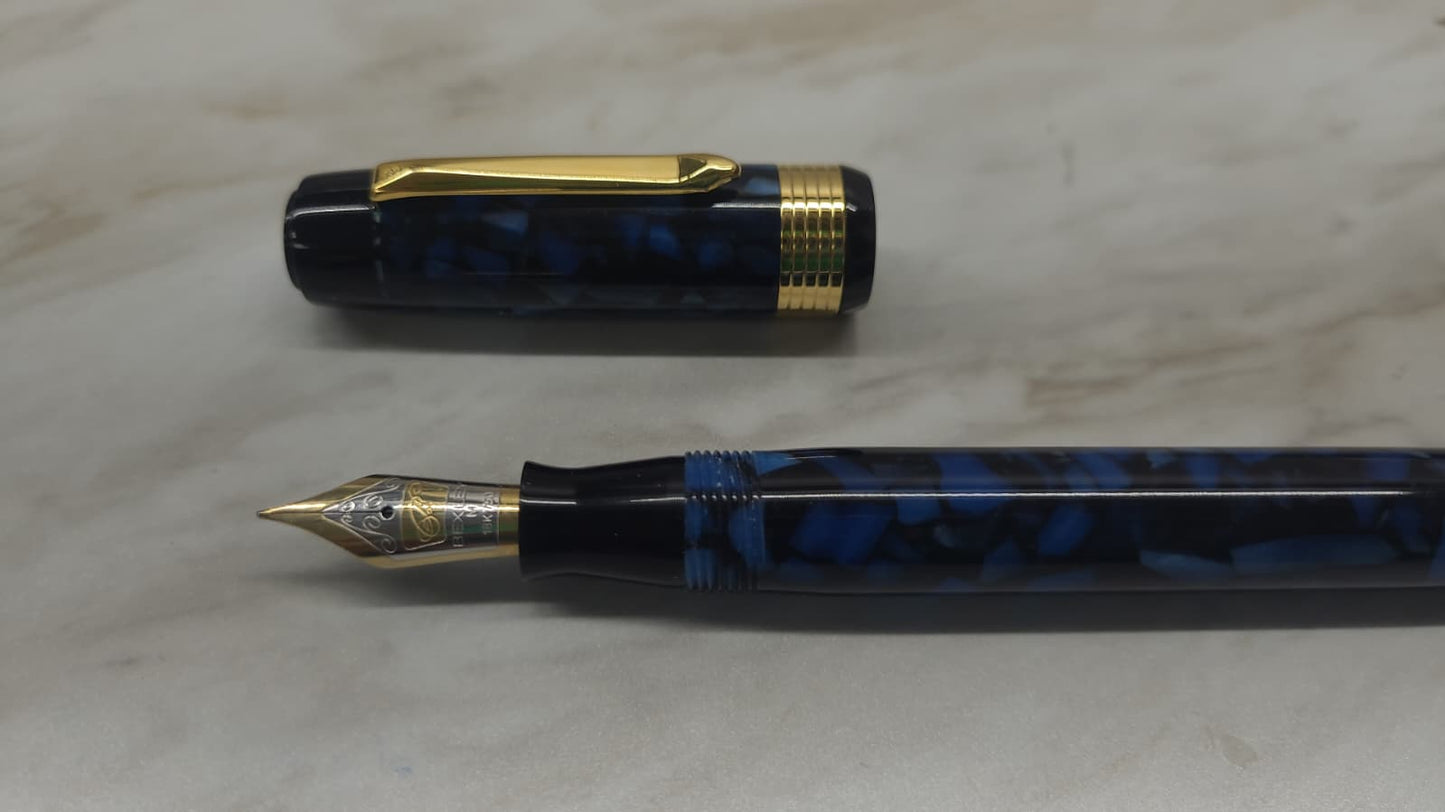 Bexley Patriarch Collection Blue Gold Nib - Fountain Pen