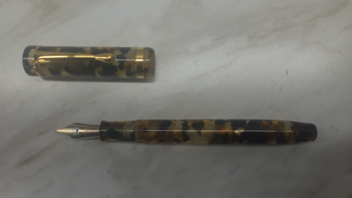 Bexley Deluxe Collection Lucens Tortoise Gold Nib - Fountain Pen