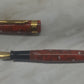 Bexley Custom Admiral Collection Orange & White Steel Nib - Fountain Pen
