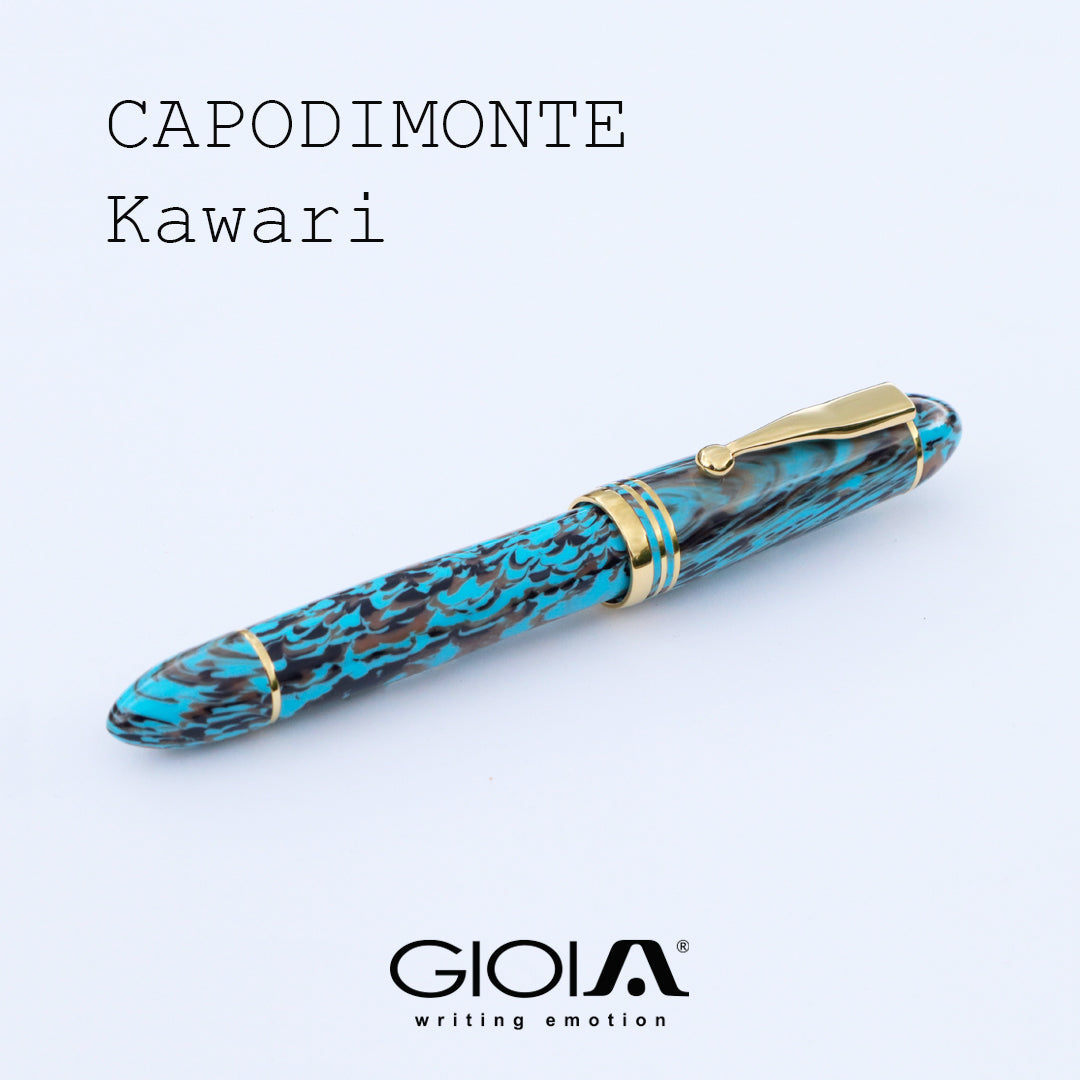 Gioia Capodimonte Kawari with Gold Trim - Fountain Pen