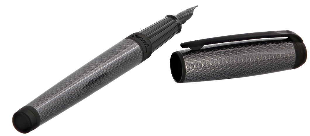 S.T. Dupont Line D Large Firehead Guilloché Graphite