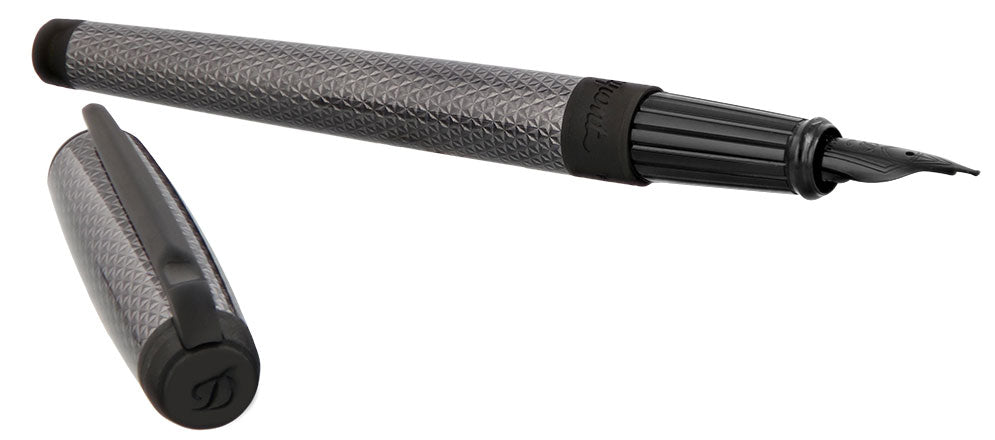 S.T. Dupont Line D Large Firehead Guilloché Graphite