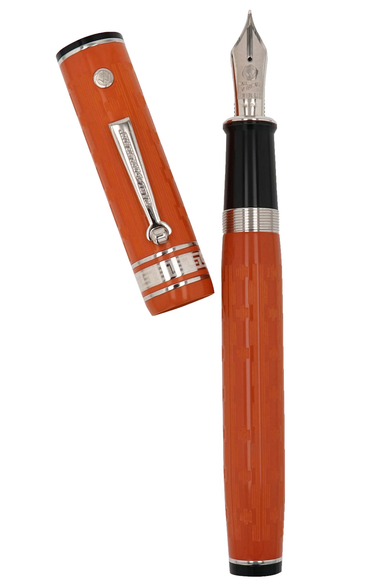 Wahl Eversharp Decoband Gatsby Orange Chased Ebonite Rhodium