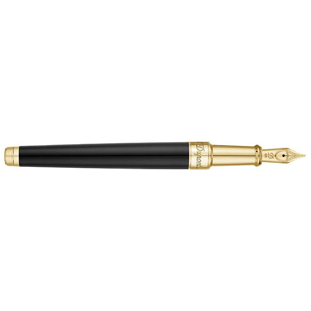 S.T. Dupont Line D Medium Black Gold - nibs.com