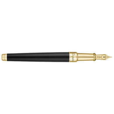 S.T. Dupont ブラック ゴールド 万年筆 18k Amazon | S.T.Dupont Line D ラージ万年筆 ブラック/ゴールド