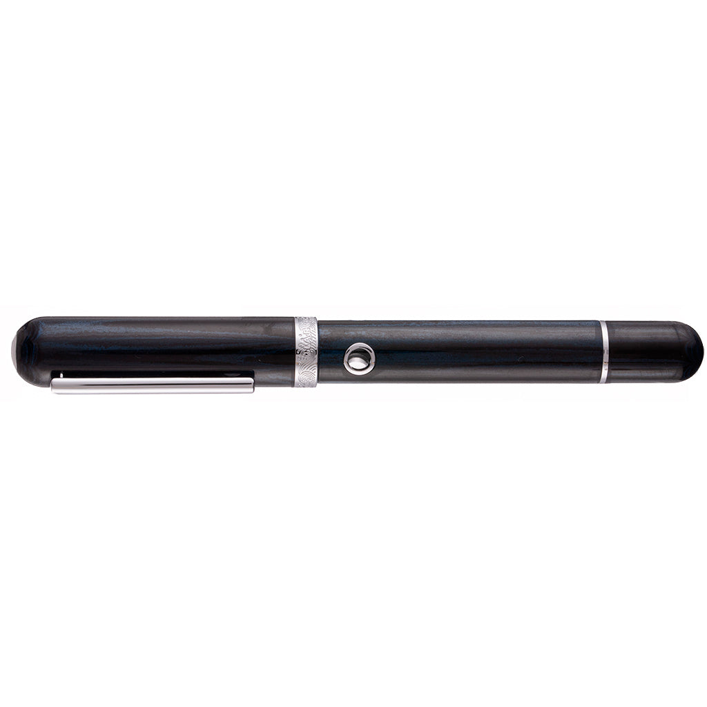 Narwhal Nautilus Maylandia Blue Ebonite Steel - nibs.com