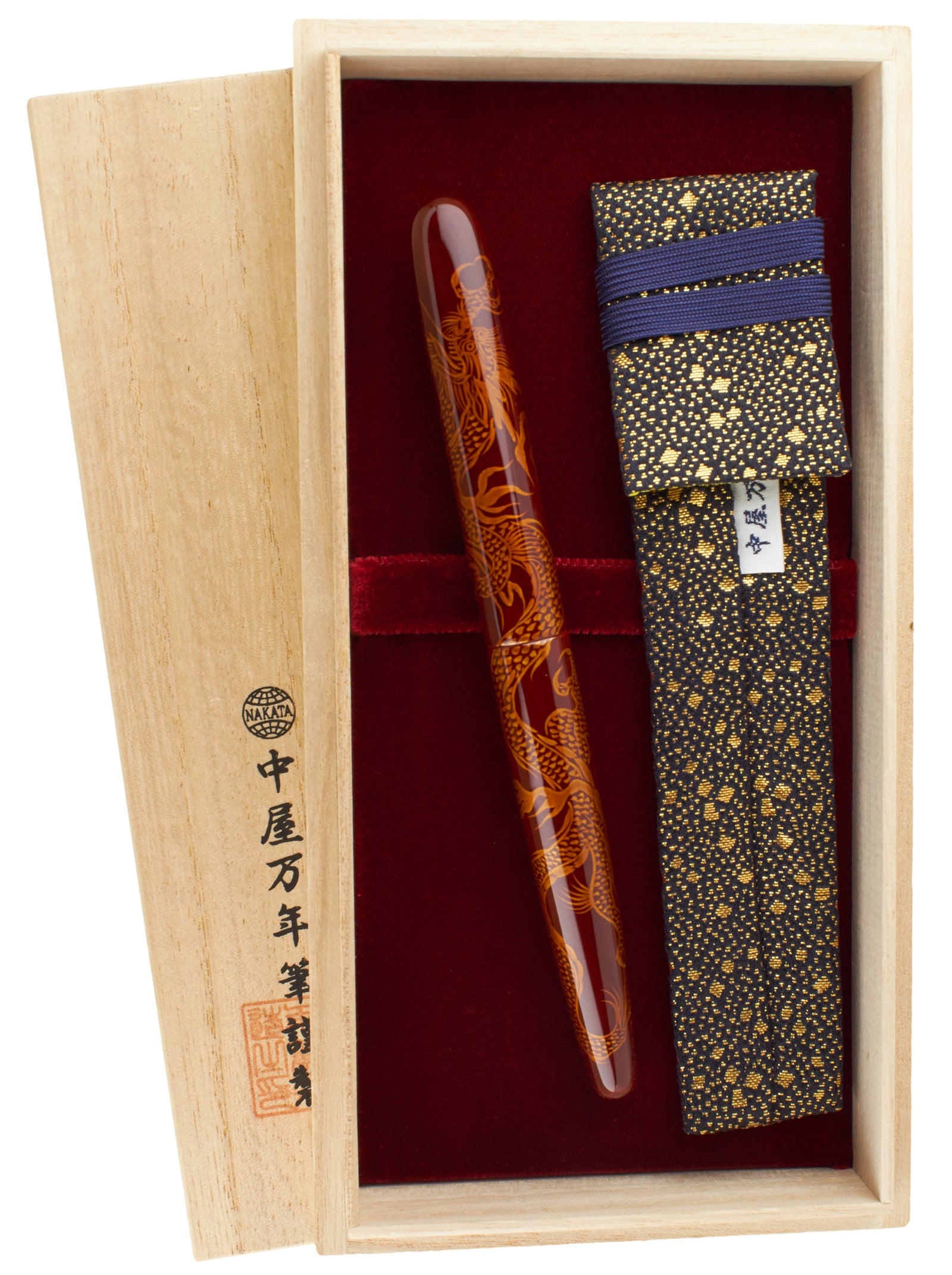 Nakaya Portable Cigar Ascending Dragon Aka-tamenuri - nibs.com