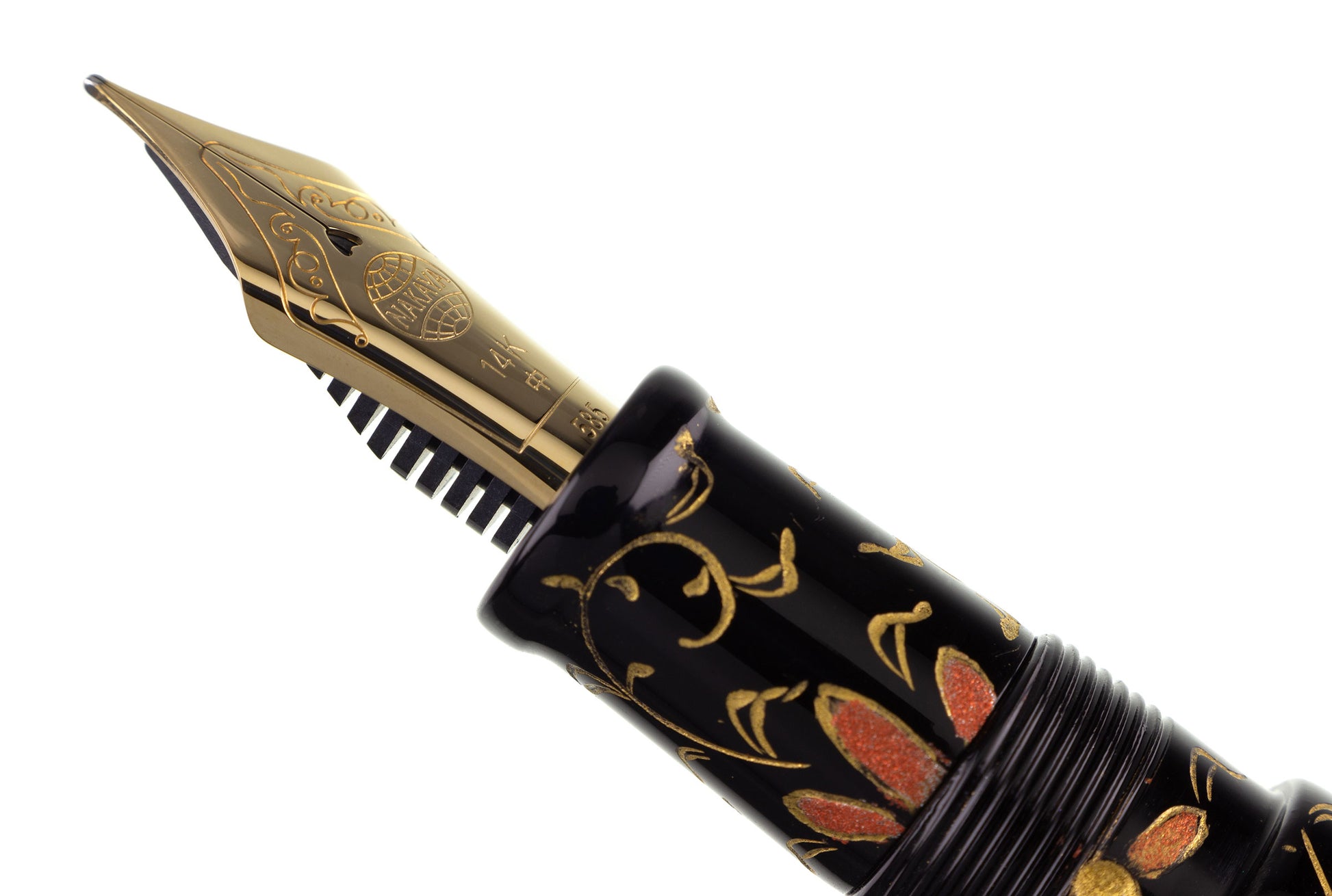 Nakaya Naka-ai Cigar Chinkin Palmet Colored Powders Black - nibs.com