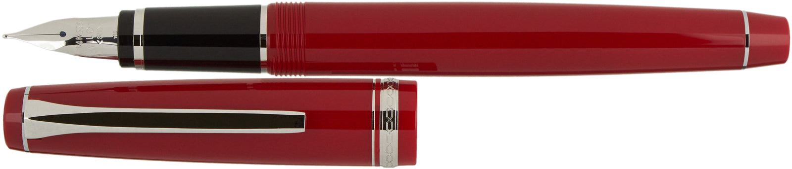 Pilot Falcon Resin Red Rhodium - nibs.com