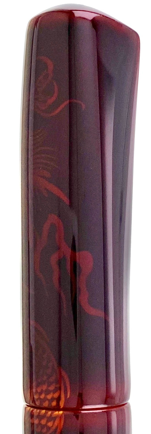 Nakaya Dorsal Fin Version 2 Ascending Dragon Aka-tamenuri - nibs.com