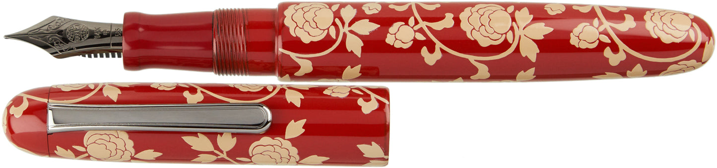 Nakaya Portable Writer White Roses - nibs.com