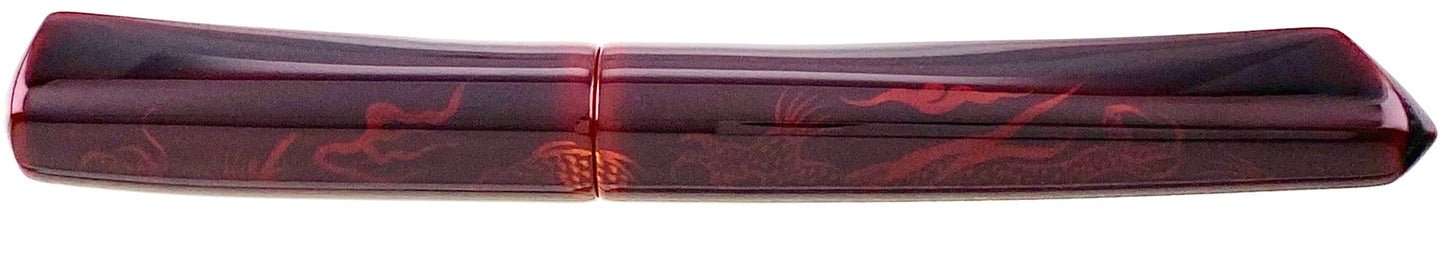 Nakaya Dorsal Fin Version 2 Ascending Dragon Aka-tamenuri - nibs.com