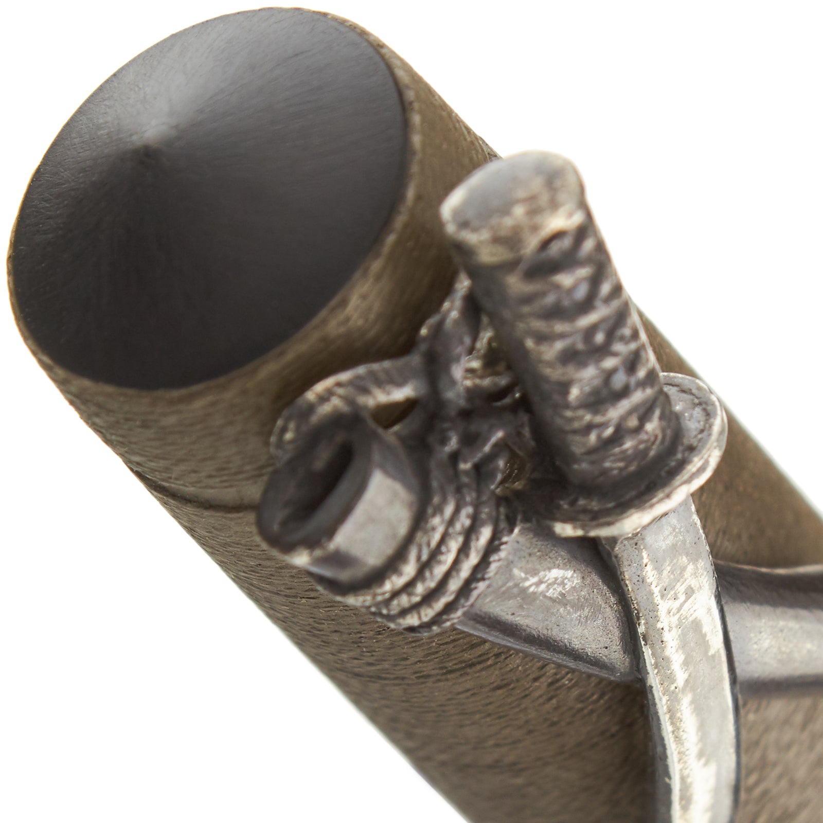 Nakaya Piccolo Writer Small Sword Gin Itomaki - nibs.com