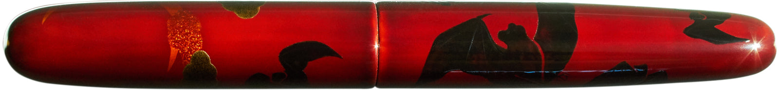 Nakaya 17mm Portable Cigar Bat in Kuro-tamenuri - nibs.com