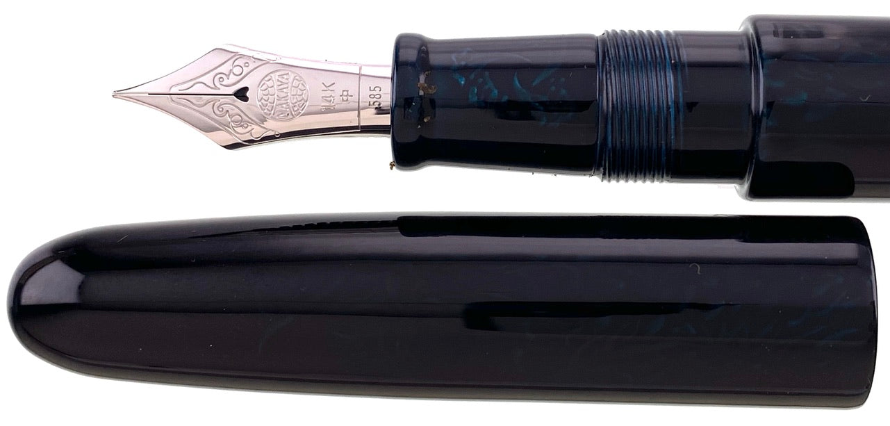 Nakaya Portable Cigar Ascending Dragon 3 Ao-tamenuri - nibs.com