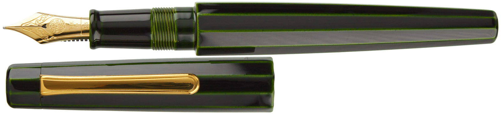 Nakaya Decapod Writer Midori-tamenuri - nibs.com