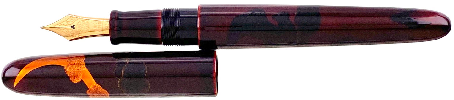Nakaya Portable Cigar Bat in Kuro-tamenuri - nibs.com
