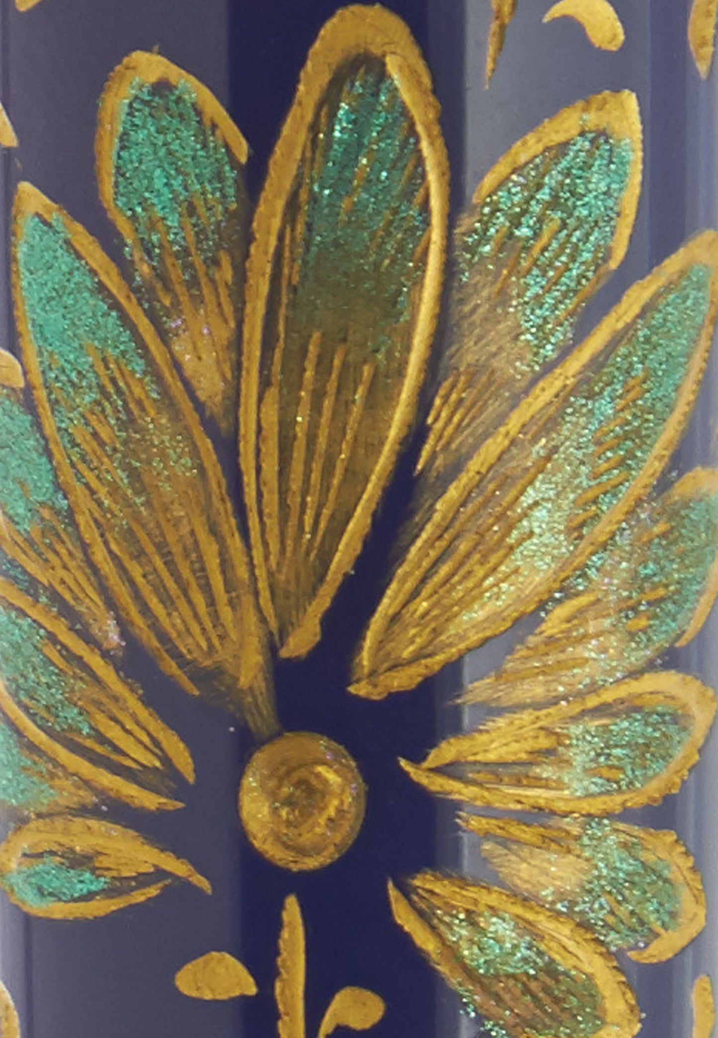 Nakaya Piccolo Cigar Chinkin Palmet Kikyo Colored Powders - nibs.com