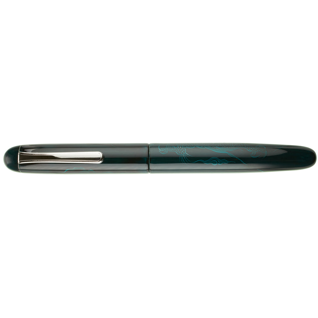 Nakaya Portable Writer Ascending Dragon Ao-tamenuri - nibs.com