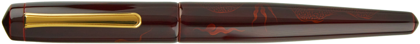Nakaya Naka-ai Writer Ascending Dragon Aka-tamenuri - nibs.com