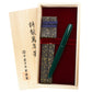 Nakaya Naka-ai Cigar Ballpen Midori Chrome - nibs.com