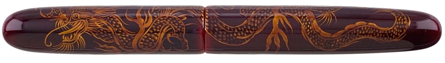 Nakaya 17mm Portable Cigar Ascending Dragon Aka-tamenuri - nibs.com