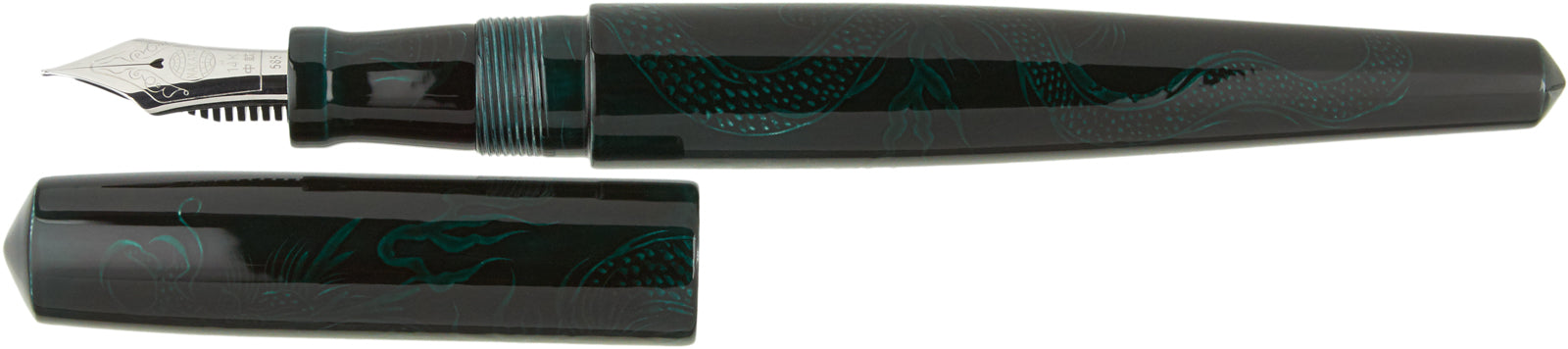 Nakaya Naka-ai Cigar Ascending Dragon Ao-tamenuri - nibs.com