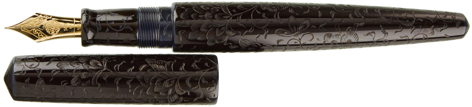 Nakaya Naka-ai Cigar Housoge Kikyo-Tamenuri Charcoal - nibs.com