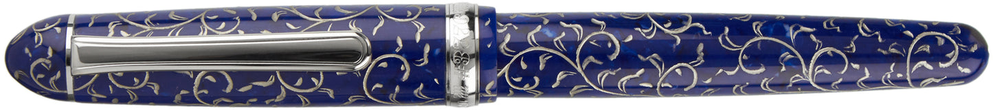 Platinum Celluloid #55 Karakusa Blue - nibs.com