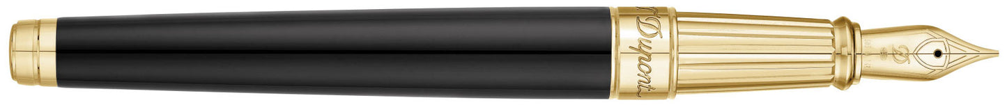 S.T. Dupont Line D Large Black Gold - nibs.com