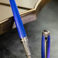 S.T. Dupont Line D Large Diamond Guilloché Sapphire - nibs.com