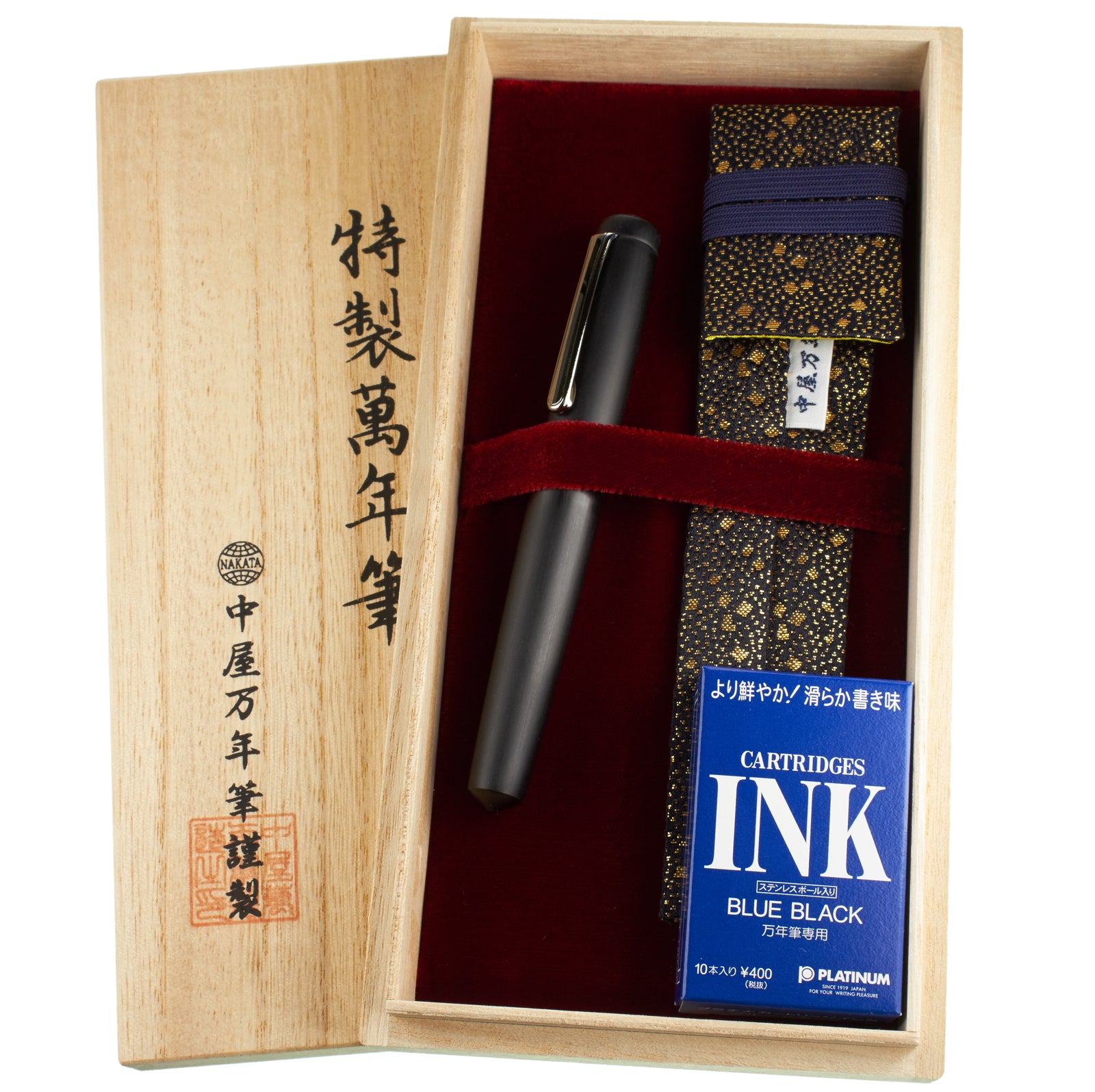Nakaya Piccolo Writer Matte Black Hairline - nibs.com