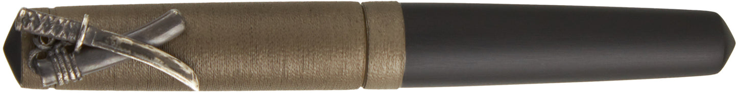 Nakaya Piccolo Writer Small Sword Gin Itomaki - nibs.com