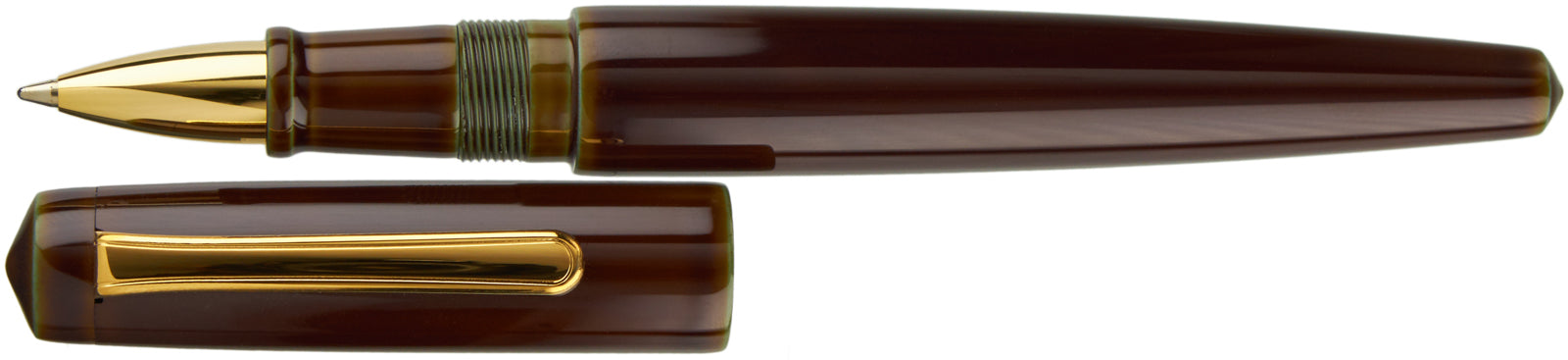 Nakaya Naka-ai Writer Ballpen Heki-tamenuri Gold - nibs.com