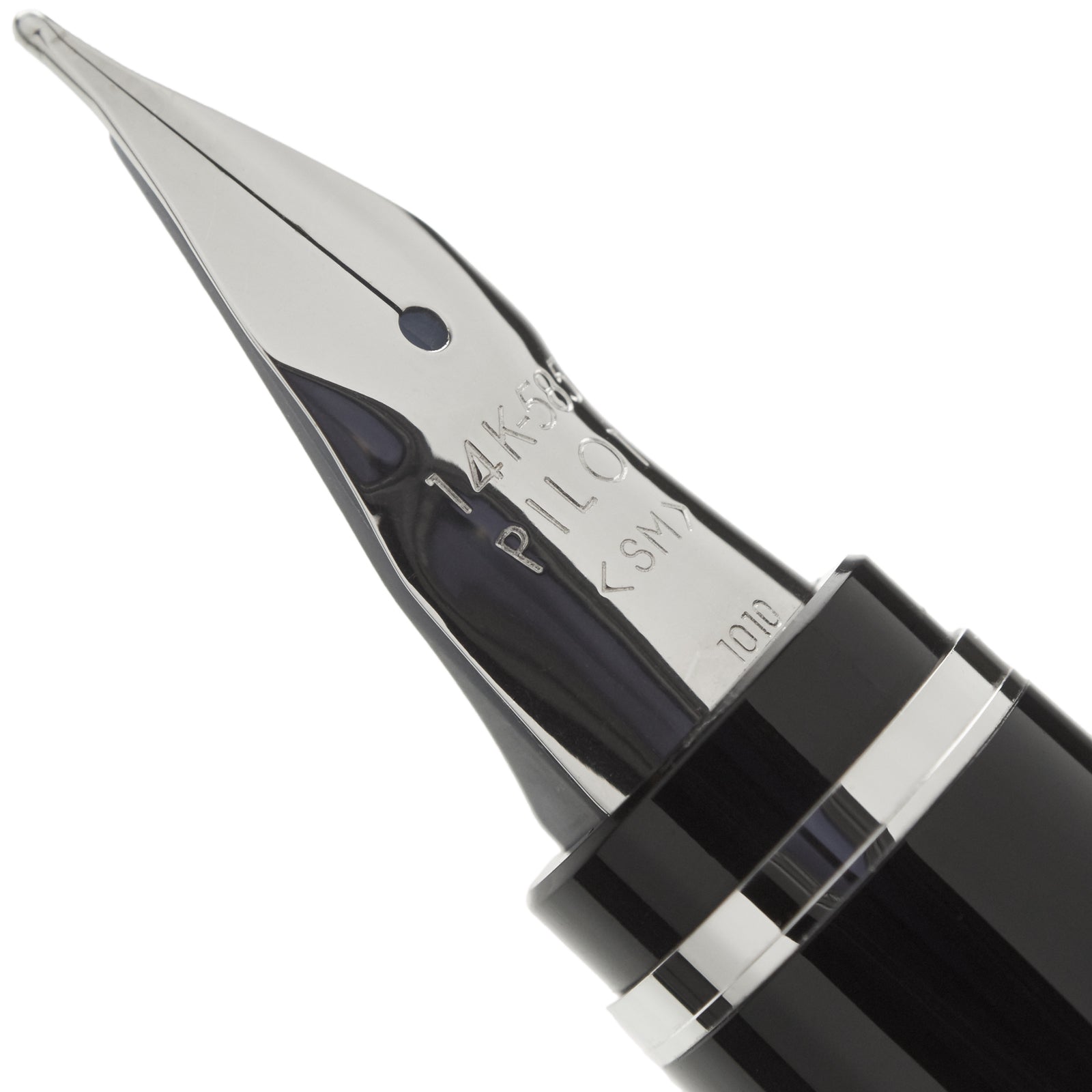 Pilot Falcon Resin Black Rhodium - nibs.com