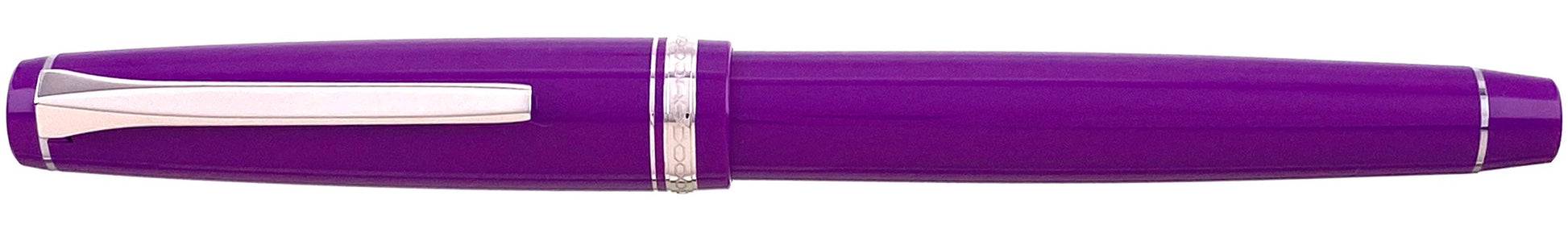 Pilot Falcon Resin Purple Rhodium - nibs.com