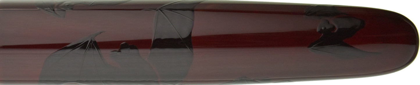 Nakaya 17mm Portable Cigar Bat in Kuro-tamenuri - nibs.com