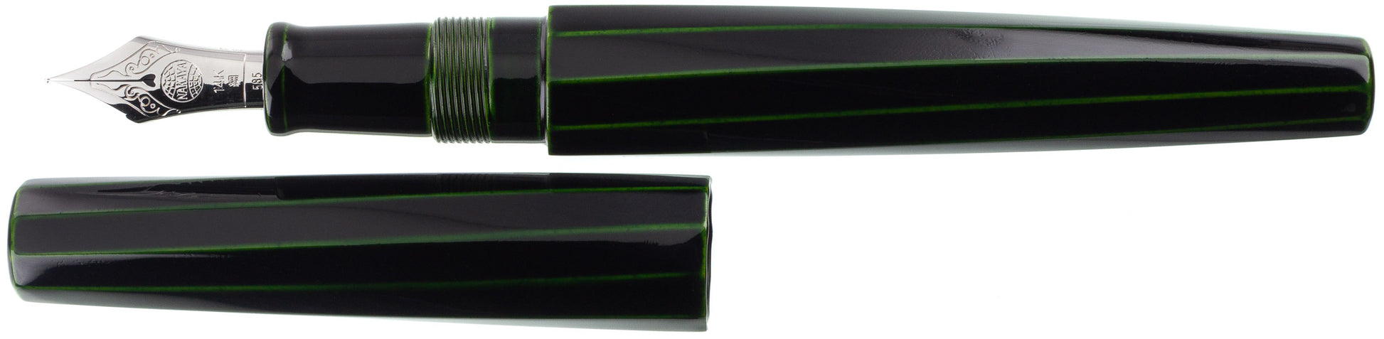 Nakaya Decapod Cigar Midori-tamenuri TW - nibs.com