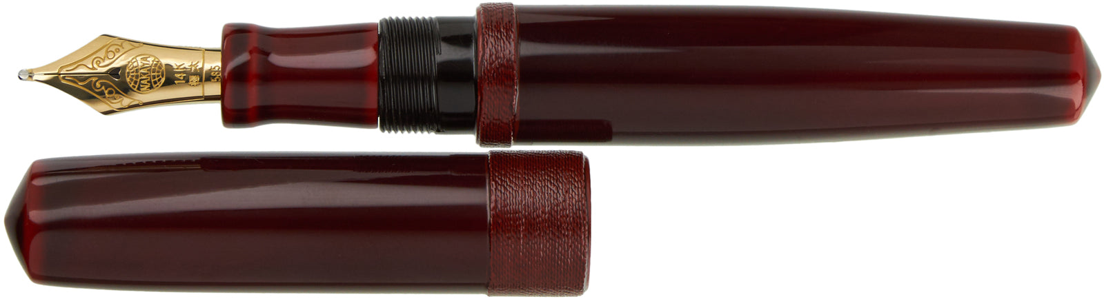 Nakaya Piccolo Cigar String Rolled Aka-tamenuri - nibs.com