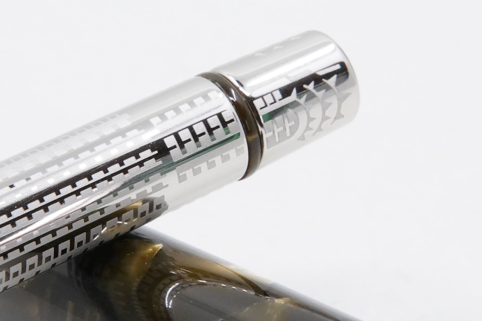 ASC Bologna Medio Green Autumn Celluloid Rhodium - nibs.com