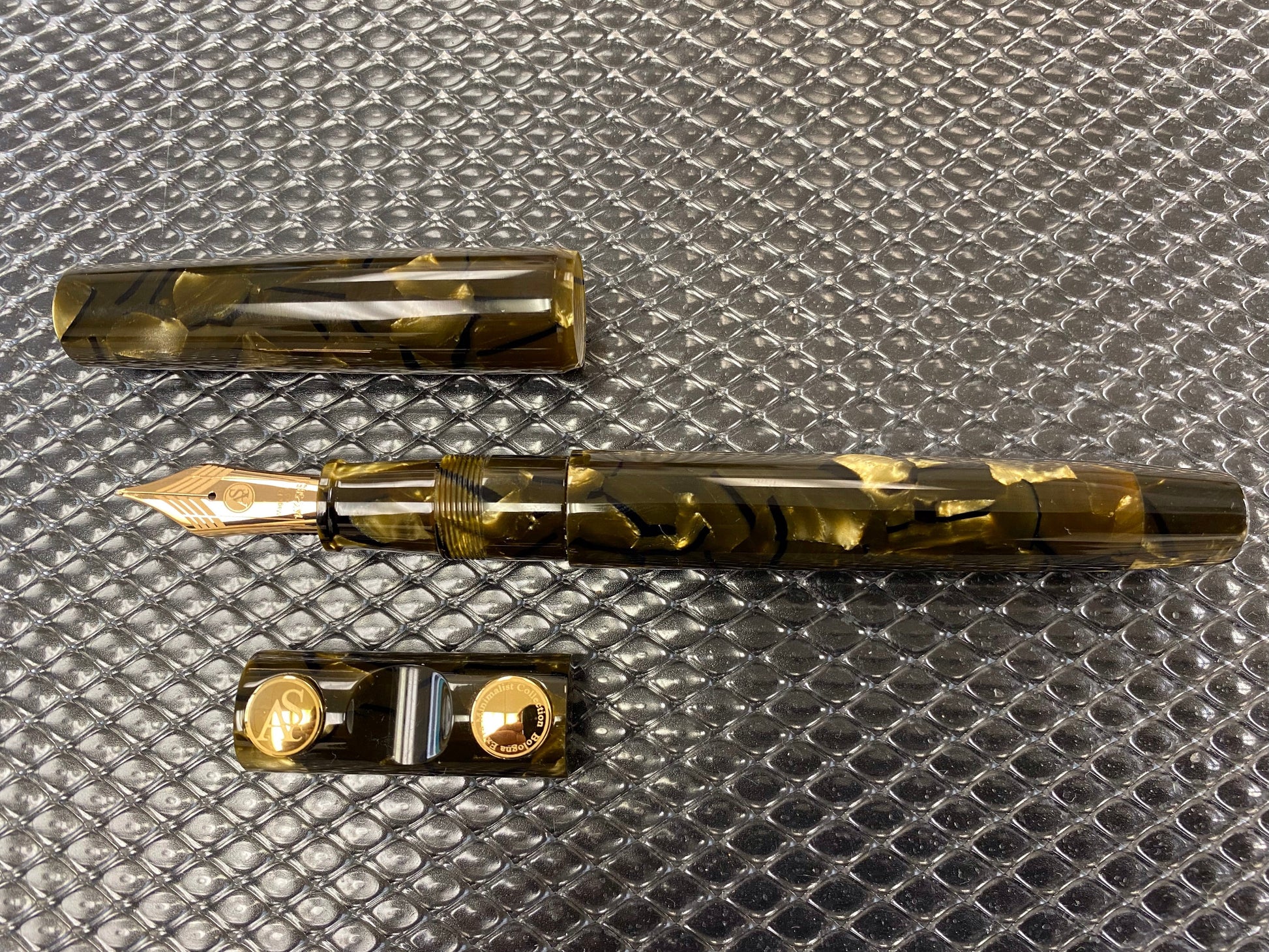 ASC Bologna Extra Minimalist Celluloid Green Saft Limited Edition - nibs.com