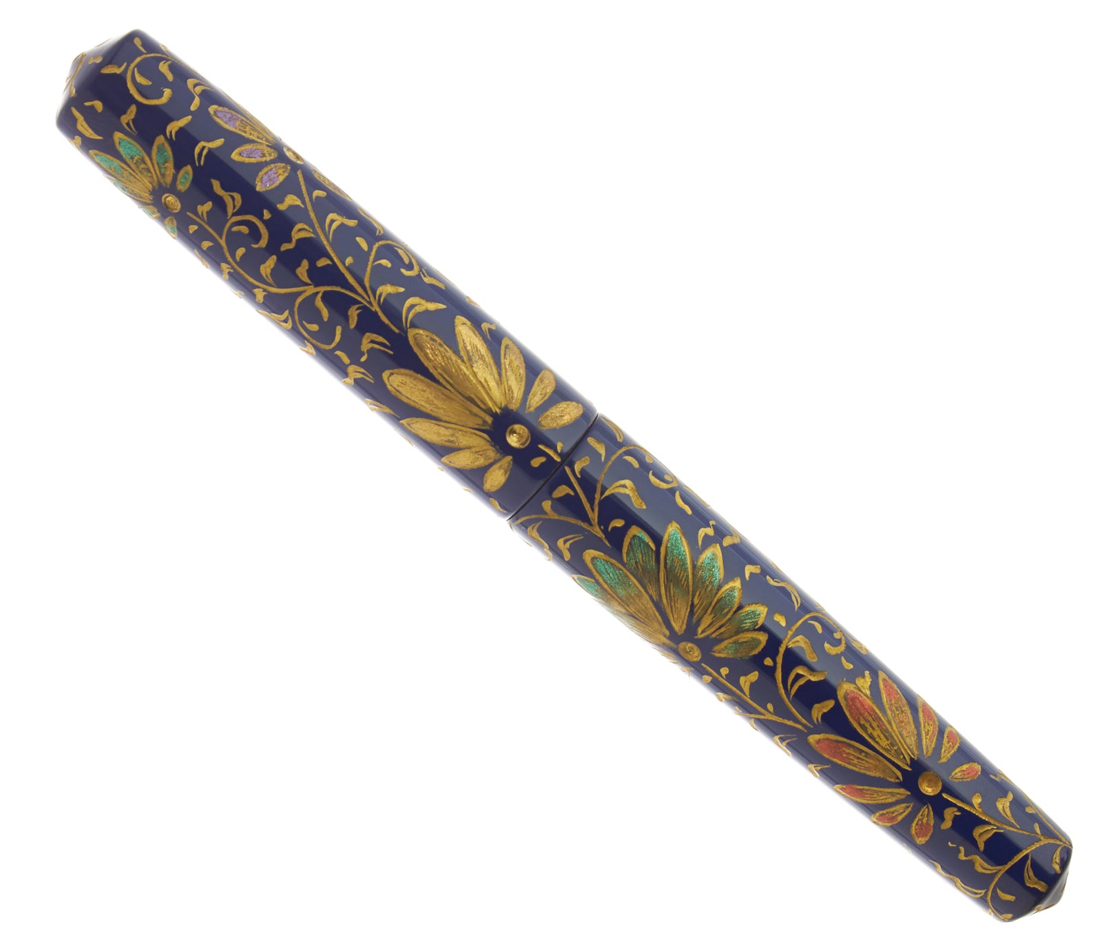 Nakaya Piccolo Cigar Chinkin Palmet Kikyo Colored Powders - nibs.com