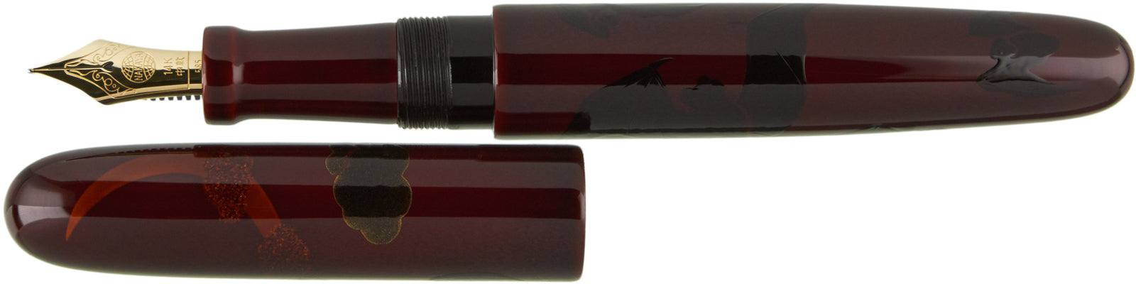 Nakaya 17mm Portable Cigar Bat in Kuro-tamenuri - nibs.com