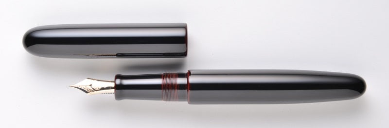 Nakaya 17mm Long Cigar Kuro-tamenuri - nibs.com